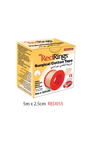 REDRINGS SURGICAL COTTON TAPE 5m x 2,5cm