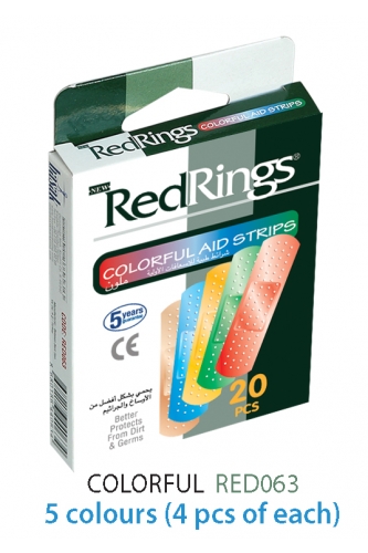 REDRINGS FIRST AID STRIPS COLORFUL 20 PCS