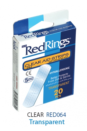 REDRINGS FIRST AID STRIPS CLEAR 20 PCS