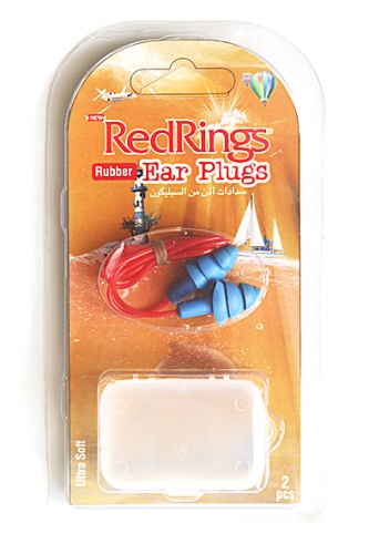 REDRINGS EAR PLUGS RUBBER CORDED 2 PCS