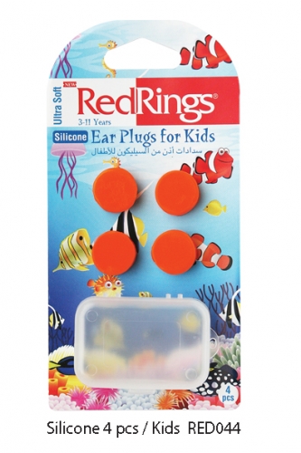 REDRINGS EAR PLUGS SILICONE FOR KIDS 4 PCS