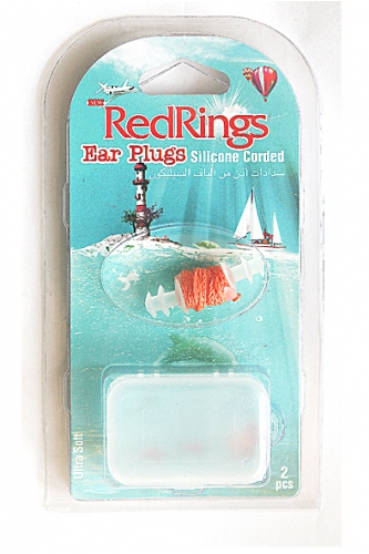 REDRINGS EAR PLUGS SILICONE CORDED 2 PCS